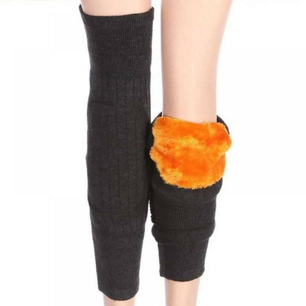 Unisex Cashmere Wool Knee Brace Pads,Winter Warm Support Pads Knee Warmers Sleeve Leg Warmers Protector 